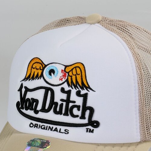 Von Dutch Originals - Baker Trucker Cap Foam White/Tan