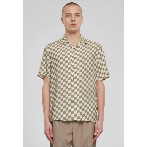 Urban Classics Viscose AOP Resort Shirt khakicheck XXL