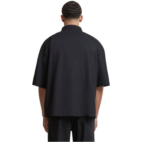 Urban Classics Boxy Cotton Linen Shirt black XL