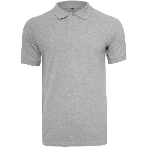 Build your Brand Polo Piqu Shirt heather grey XXL