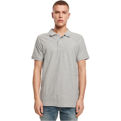 Build your Brand Polo Piqu Shirt heather grey XXL