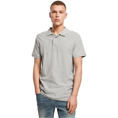 Build your Brand Polo Piqu Shirt heather grey XXL