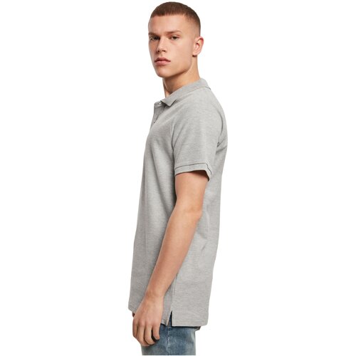 Build your Brand Polo Piqu Shirt heather grey XXL