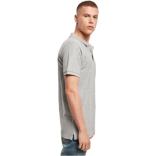 Build your Brand Polo Piqu Shirt heather grey XXL