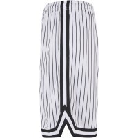 Urban Classics Striped Mesh Shorts white/black XXL