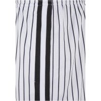 Urban Classics Striped Mesh Shorts white/black XXL