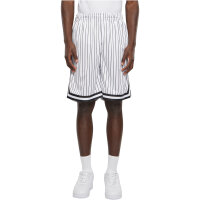 Urban Classics Striped Mesh Shorts white/black XXL