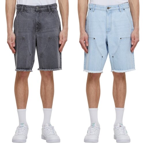 Urban Classics Open Edge Two Knee Denim Shorts