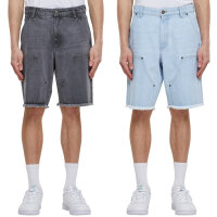 Urban Classics Open Edge Two Knee Denim Shorts