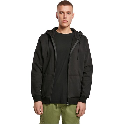 Build your Brand Heavy Zip Hoody black L