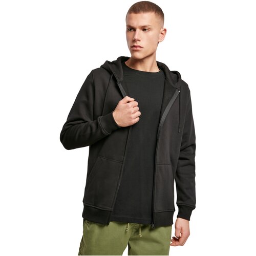 Build your Brand Heavy Zip Hoody black L