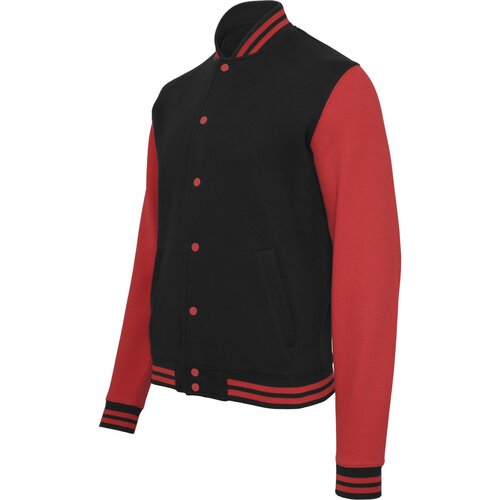 Build your Brand Sweat College Jacket blk/red L