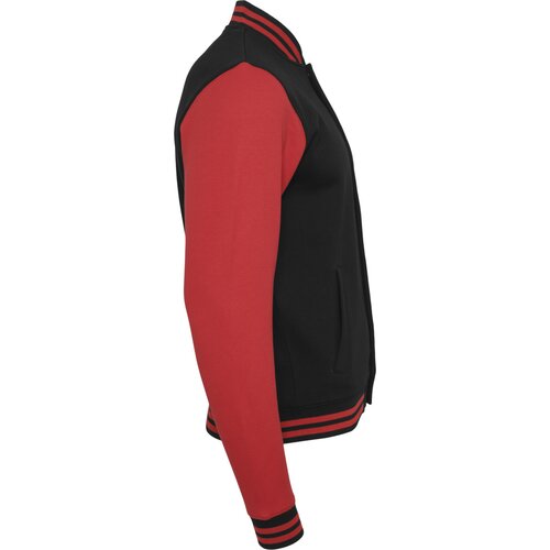 Build your Brand Sweat College Jacket blk/red L
