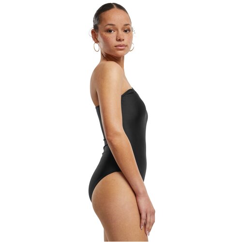 Urban Classics Ladies Asymmetric Cut Out Swimmsuit black L