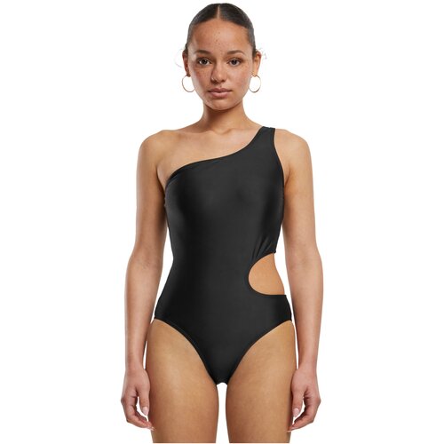 Urban Classics Ladies Asymmetric Cut Out Swimmsuit black L