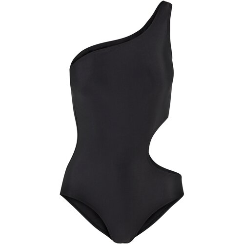 Urban Classics Ladies Asymmetric Cut Out Swimmsuit black L