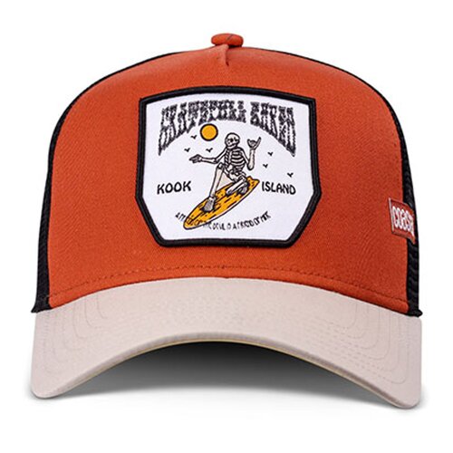 Coastal HFT Grateful Shred Trucker Cap Rust/Sand