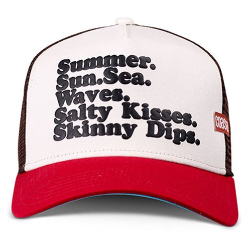 Coastal HFT Summer Sea Sand Trucker Cap Stone/Red