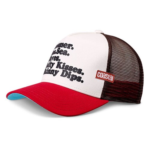 Coastal HFT Summer Sea Sand Trucker Cap Stone/Red