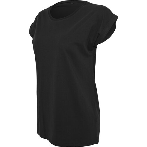 Build your Brand Ladies Extended Shoulder Tee black M