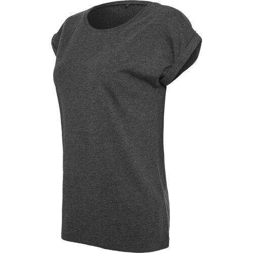 Build your Brand Ladies Extended Shoulder Tee charcoal L