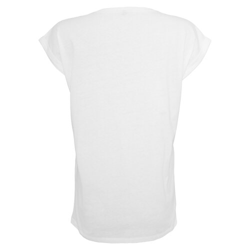Build your Brand Ladies Extended Shoulder Tee white XL