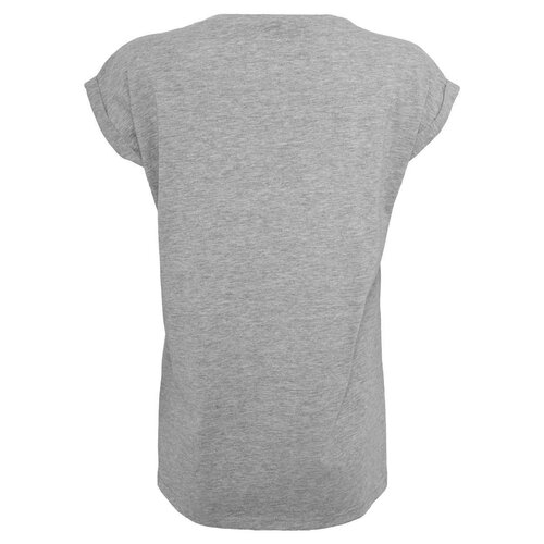Build your Brand Ladies Extended Shoulder Tee heather grey L