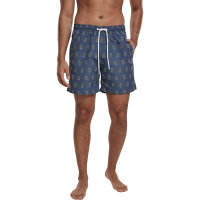 Urban Classics Pineapple Swim Shorts vintageblue 4XL
