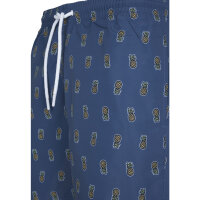 Urban Classics Pineapple Swim Shorts vintageblue 4XL