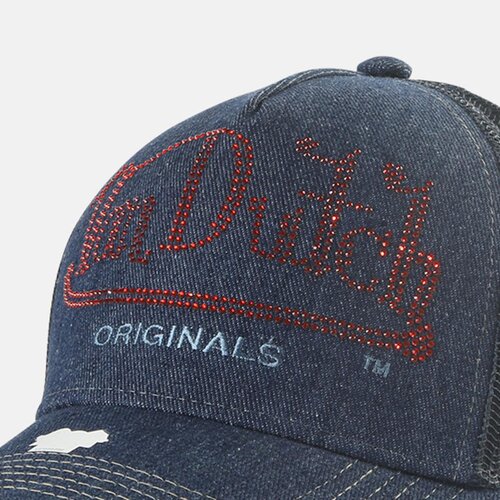 Von Dutch Originals Fargo Trucker Cap Cotton Twill Demin Navy