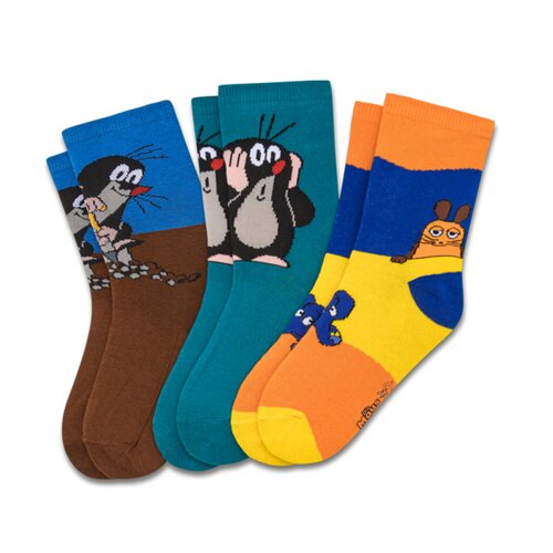 koaa Maus, Maulwurf & Elefant - Socks 3er-Pack Box Set multicolor 29 - 34 EU