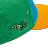 koaa Pippi Langstrumpf "Color Block" Kunterbunt Basecap blue/red/green 1-3 Jahre