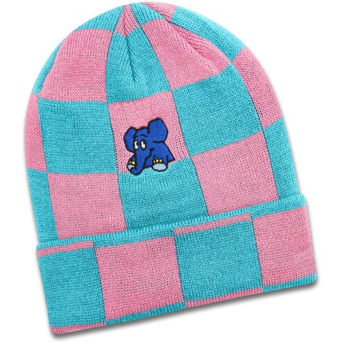 koaa Der Elefant ?Karo? ? Beanie blue/pink Size: OSFM