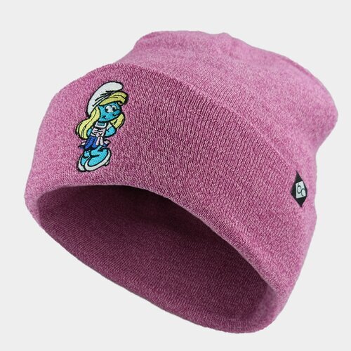 Bavarian Caps Stick-Haum Schlumpfine Beanie One Size pink