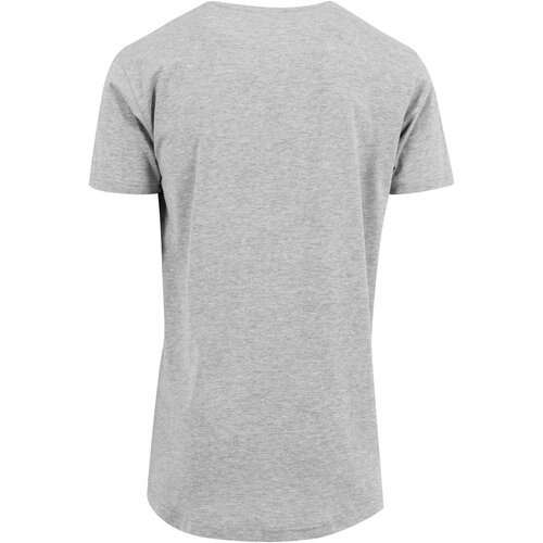 Build your Brand Shaped Long Tee heather grey XXL