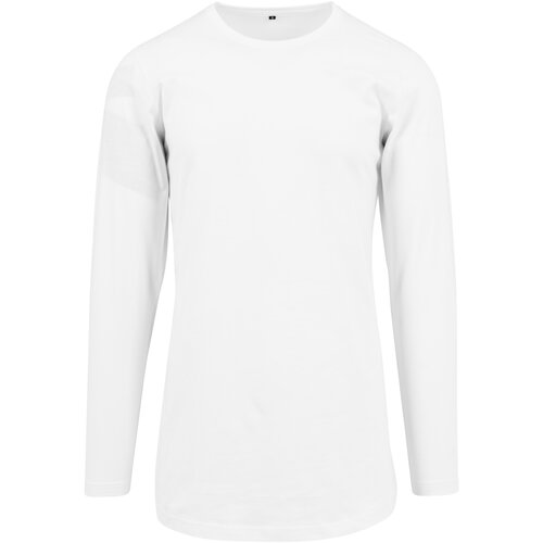 Build your Brand Long Shaped Longsleeve white XL