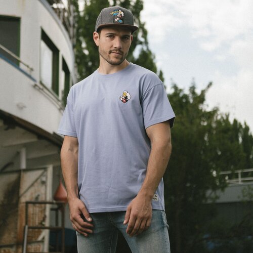 Bavarian Caps T-Shirt Popeye hellblau L