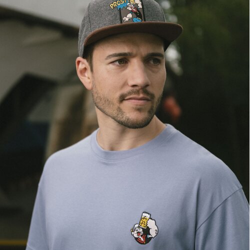 Bavarian Caps T-Shirt Popeye hellblau L