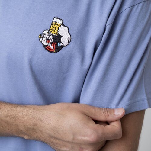 Bavarian Caps T-Shirt Popeye hellblau L