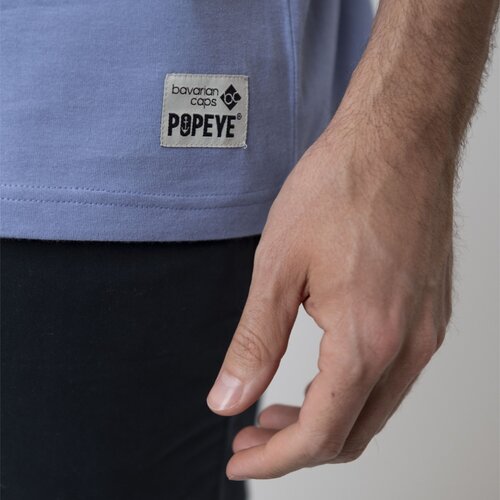 Bavarian Caps T-Shirt Popeye hellblau L