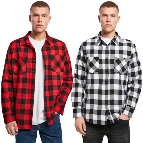 Build your Brand Checked Flanell Shirt