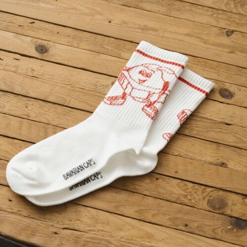 Bavarian Caps Sportsocken Bavarian Fastfood wei 41-46