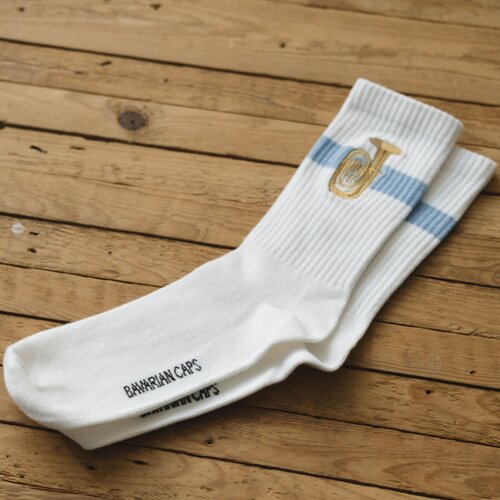 Bavarian Caps Sportsocken TUBA wei 41-46