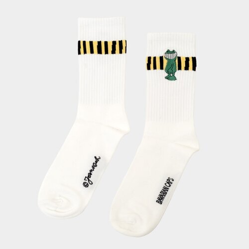 Bavarian Caps Sportsocken Gnther Kastenfrosch wei 36-40