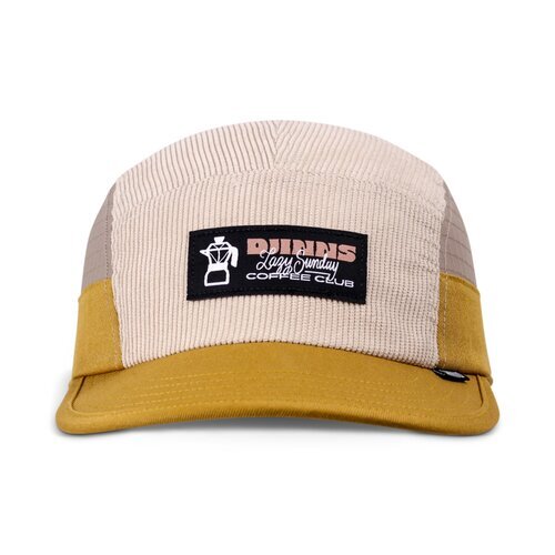 Djinns 5 Panel Cap Soft FC Sunday Coffee Cord Khaki Creme