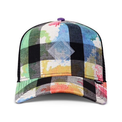 Djinns HFT Cap Dirty Check Trucker Black/Multi