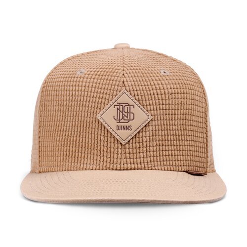 Djinns 6 Panel Snapback Waffle Cord Beige