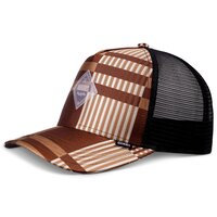 Djinns HFT Cap Shiny Check Coffee/Creme