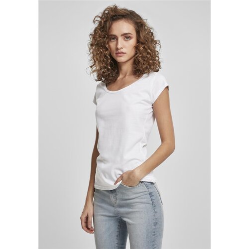 Build your Brand Ladies Back Cut Tee white XS