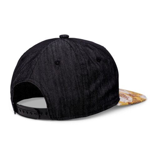 Djinns 6 Panel Snapback Kids Cap Lucky Cat Linen Rev. Black